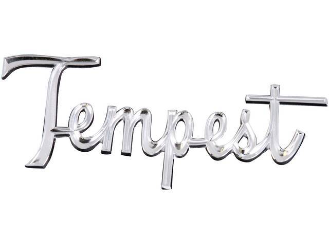 EMBLEM / PLATE, Quarter Panel, *Tempest*, Repro