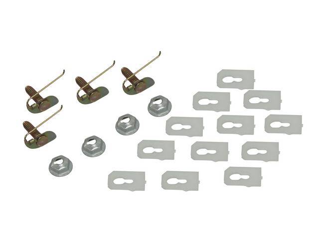 Vinyl Top Molding Fastener Kit, 20-pieces, reproduction for (67-72)