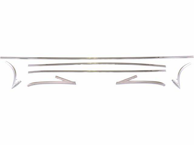 MOLDING SET, Vinyl Top Trim, (7), Does not incl hardware, Repro  ** Originally listed under Group 12116 in Chevrolet Parts Guides **