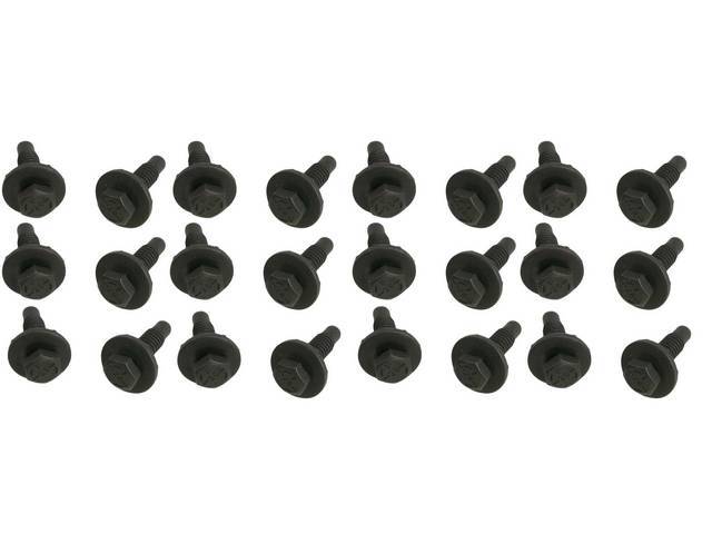 FASTENER KIT, TAIL GATE HINGES, (12), HEX CONI-CONICAL SPRING WASHER SEMS-SCREW AND WASHER ASSY 