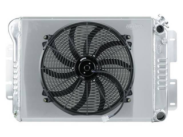 Cold Case 2 Row Aluminum OE-Style Radiator and Single Fan Kit, LS swap style for (67-69)