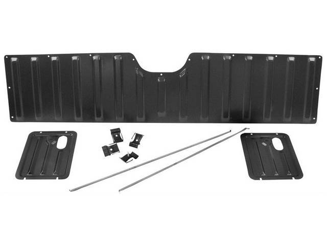 PANEL SET, Tail Gate, Inner, (9) incl 2 access hole covers, inner cover panel, 2 lock control rods and 4 control rod clips, Repro