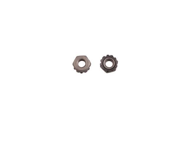 Deck Lid / Trunk Lid Lock Cylinder Bezel Fastener Kit, 2-piece, OE Correct AMK Products reproduction for (1969)