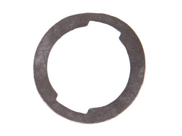 GASKET, Deck Lid / Trunk Lid Cylinder, 1 3/16 Inch O.D., 15/16 Inch I.D. w/ 2 notches for cylinder, Grey, Repro