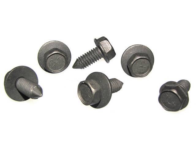 Header Panel Fastener Kit, 6-pc OE Correct AMK Products reproduction for (1969)