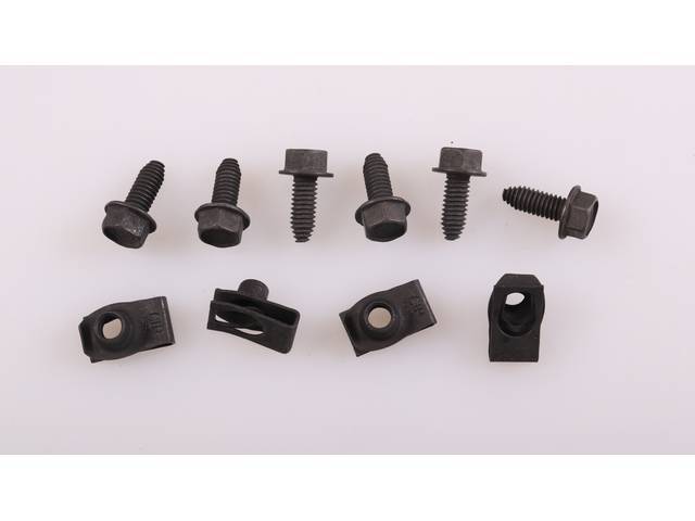 Nose Panel Supports Fastener Kit, 10-pc OE Correct AMK Products reproduction for (74-78)