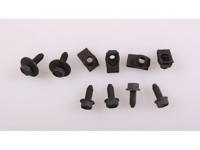 Nose Panel Supports Fastener Kit, 10-pc OE Correct AMK Products reproduction for (79-81)