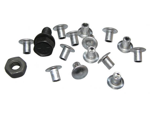 FASTENER KIT, GRILLE, (16) Incl rivets, screw And nut