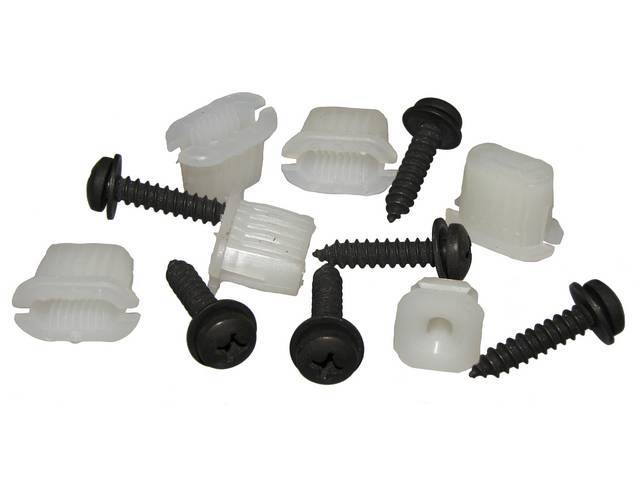 Grille Fastener Kit, (12) Incl PH PN SEMS and Nylon Nuts, OE Correct AMK Products reproduction