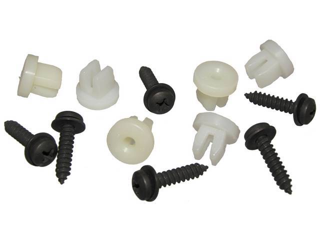 FASTENER KIT, Grille, (12) Incl PH PN AB Flat SEMS and Plastic Nuts