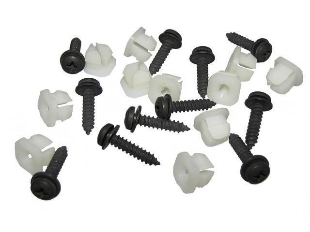 FASTENER KIT, Grille, (22) Incl PH PN AB Flat SEMS and Nylon Nuts