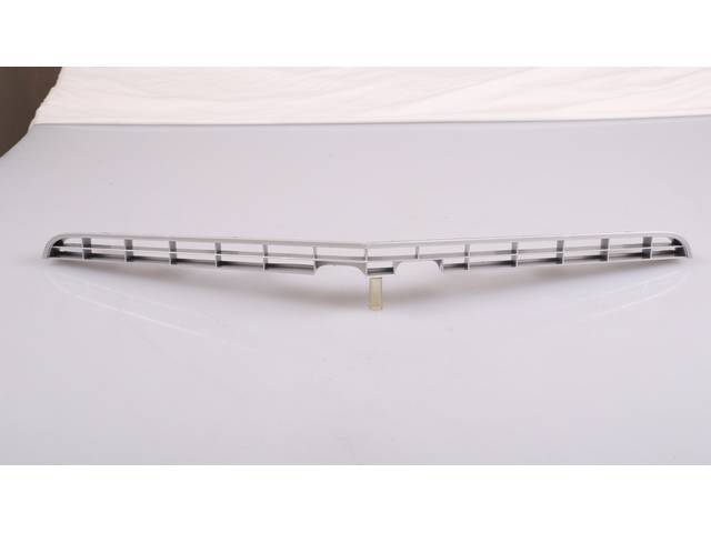 Lower Radiator Grille, Silver, Plastic, Reproduction for (74-77)