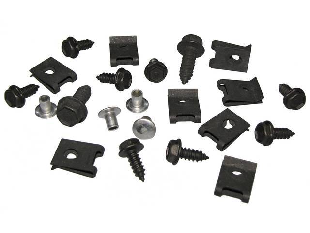 FASTENER KIT, Grille, (22) Incl tubular rivets, screws And nuts