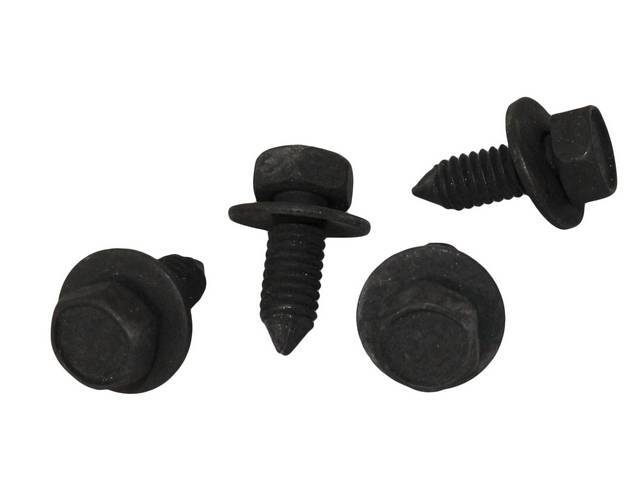 FASTENER KIT, GRILLE BRACKETS, (4), HEX PINCH POINT CONI-CONICAL SPRING WASHER SEMS-SCREW AND WASHER ASSY 