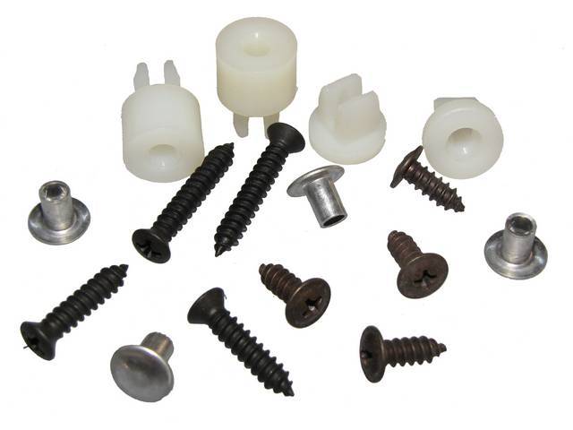 FASTENER KIT, Grille Extensions, (16) incl screws, nylon nuts and rivets
