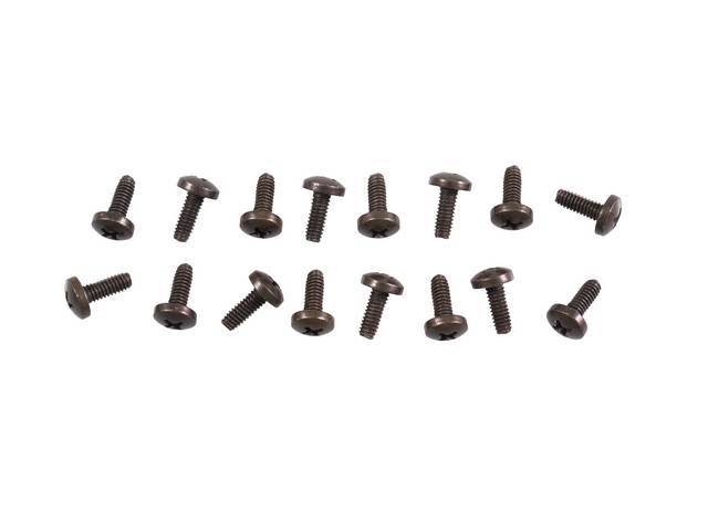 Grille Moldings Fastener Kit, 16-pieces, OE Correct AMK Products reproduction for (68-69)