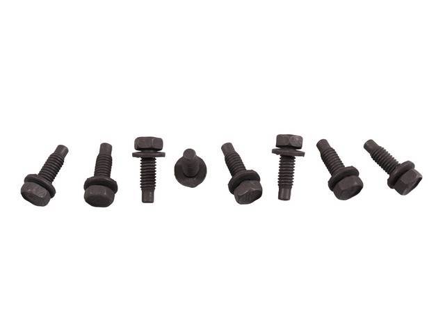 Convertible Inside Body Braces Fastener Kit, 8-pc kit for (67-69)