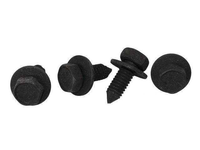 FASTENER KIT, Radiator, (4) includes HEX PINCH POINT CONI-CONICAL SPRING WASHER SEMS-SCREW AND WASHER ASSY, OE-correct repro
