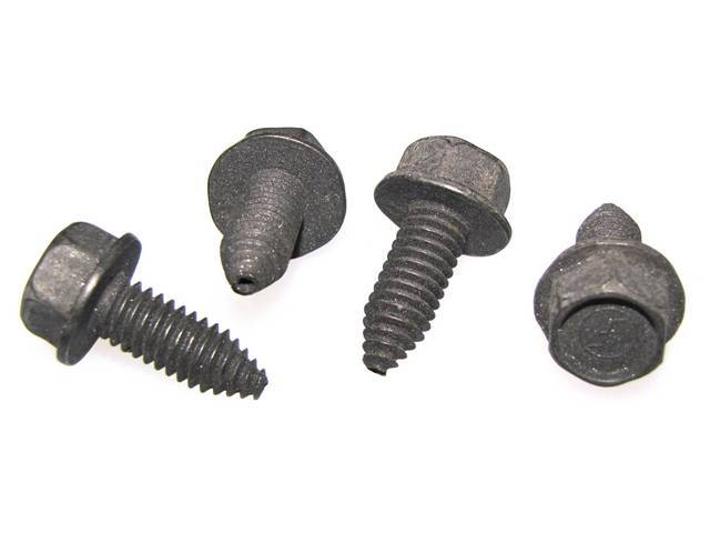 FASTENER KIT, Fender 90 Degree Brackets to Radiator Core Support, (4) Incl HX PP CONI SEMS and U-Nuts