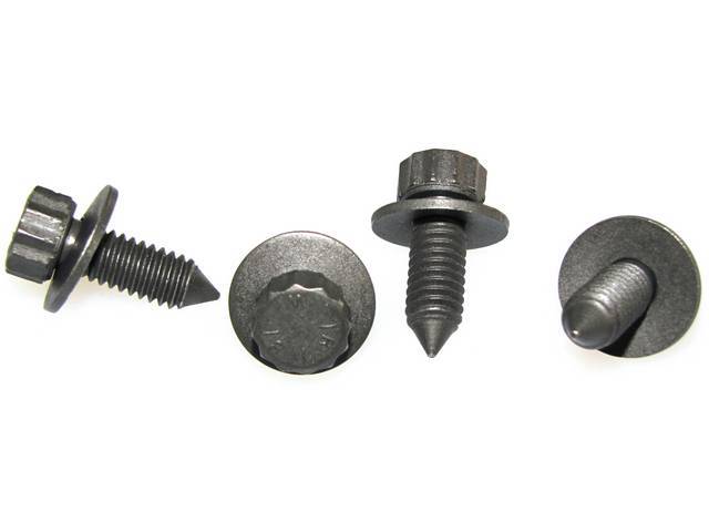 FASTENER KIT, Front Wheelhouse To Radiator Core Support, (4) Incl 12 Point CONI SEMS