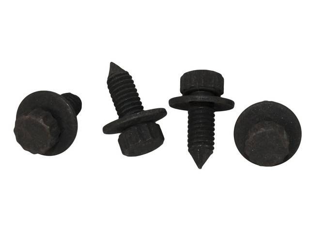 FASTENER KIT, RADIATOR SUPPORT CROSS BRACES, (4), 12 POINT CONI-CONICAL SPRING WASHER SEMS-SCREW AND WASHER ASSY 
