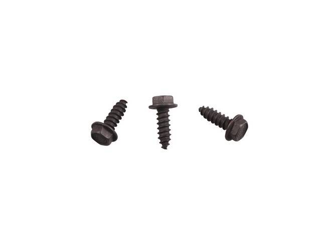 Radiator Baffle Fastener Kit, LH, 3-pieces, OE Correct AMK Products reproduction for (74-77)