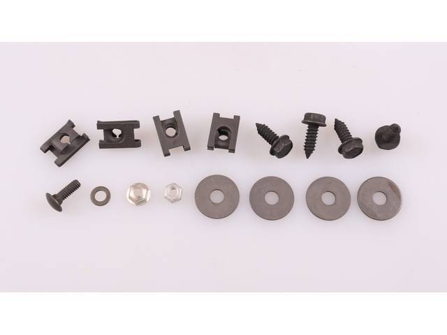 FASTENER KIT, Radiator Fan Shroud, OE-Correct repro