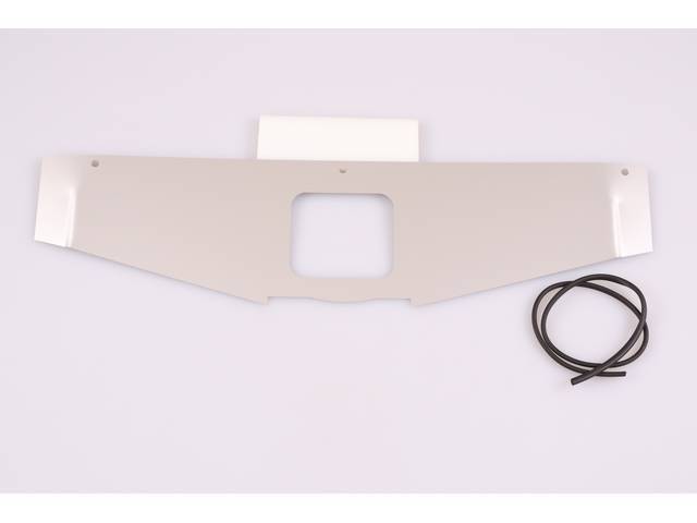 Closeout Panel, Between Header to Radiator Core Support, Clear Anodized (silver satin) Finish Aluminum, Incl rubber seal