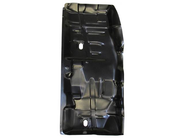 LH / Driver Side Full Length Floor Pan, 58 inch length x 28 1/4 inch width, 21 gauge steel, EDP coated imported reproduction