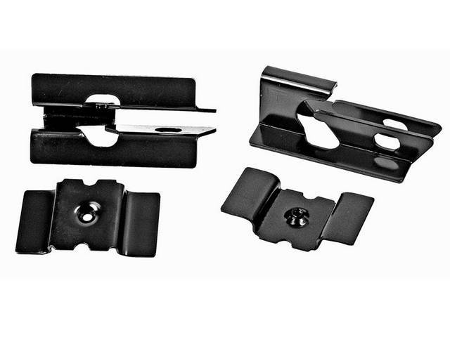 Rear Seat Frame Anchor Bracket Set, reproduction