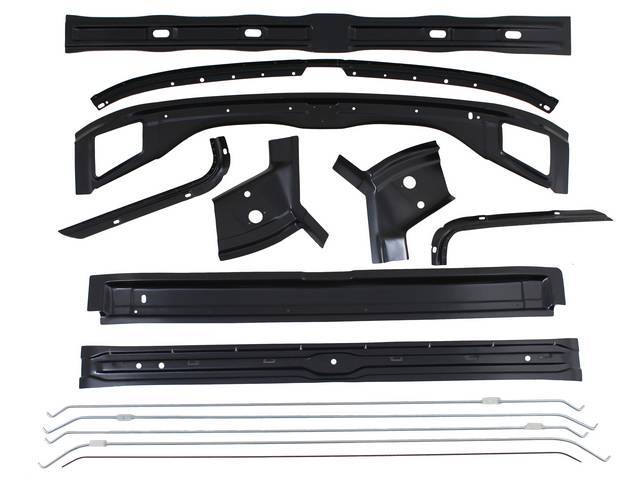 BRACE KIT, Roof Panel, reinforces roof skin panel, (14) incl braces and headliner bows, repro