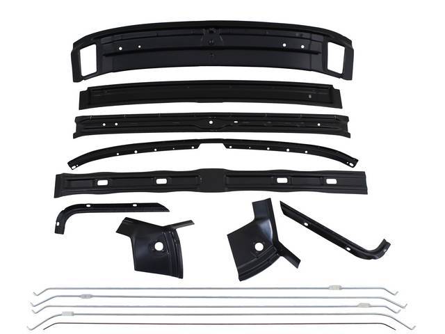 BRACE KIT, Roof Panel, reinforces roof skin panel, (14) incl braces and headliner bows, repro