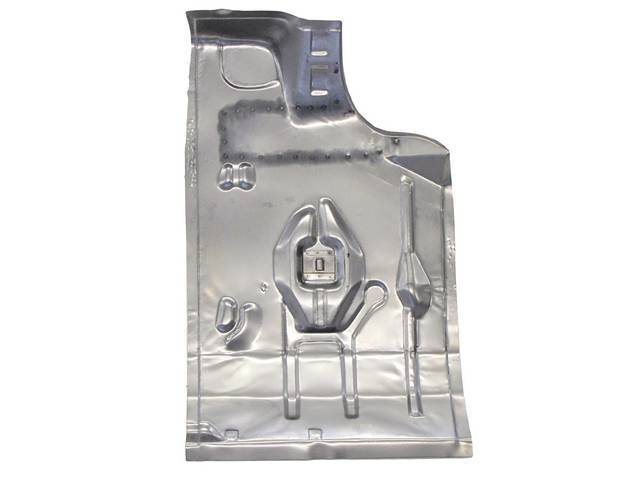 FLOOR PAN, Rear Compartment / Trunk, 3 Piece Design, RH, 43 Inch Over All Length, 24 Inch rear width, 23 1/2 middle width, 14 front width, US-Made repro