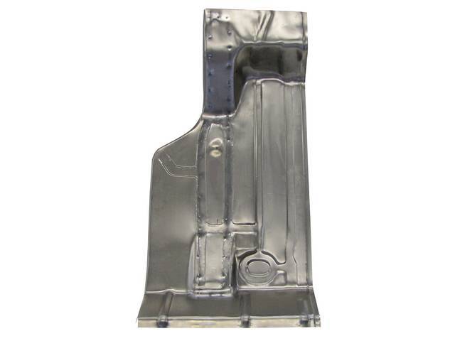 FLOOR PAN, Rear Compartment / Trunk, 3 Piece Design, LH, 47 Inch Over All Length, 21 Inch rear width, 21 1/4 middle width, 14 front width, US-Made repro