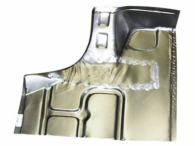 BODY BRACE REPAIR, Rear Compartment / Trunk Floor Pan SECTION W/ WELDED ON BODY BRACE, LH, REPRO