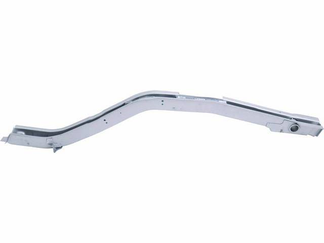 RAIL ASSY, Frame, Complete, RH, designed for mini-tubs, extends to tail / rear end panel for complete coverage, incl mounting locations for emergency brake cables, weld through primer, repro