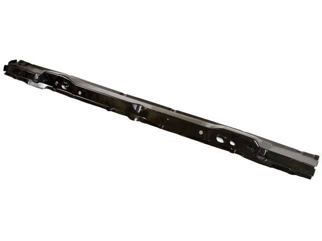 RAIL, Rear Compartment / Trunk End Crossmember, located on rear section of trunk pan, 60 1/2 inch length, 15.5 gauge steel, EDP-coated, repro