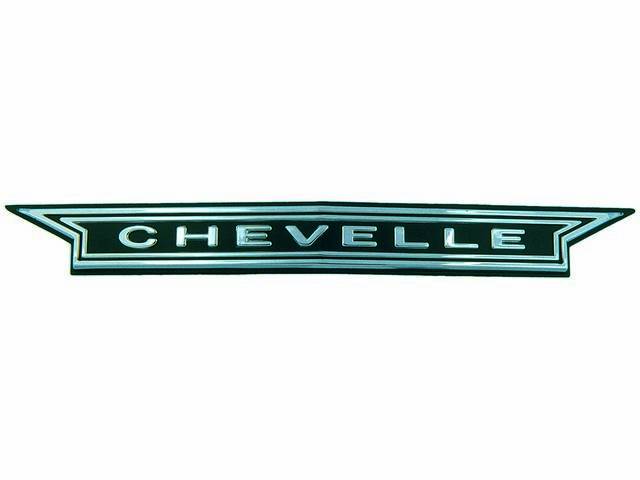 EMBLEM, Grille, *Chevelle*, US-made OE Correct Repro w/ correct tooling design