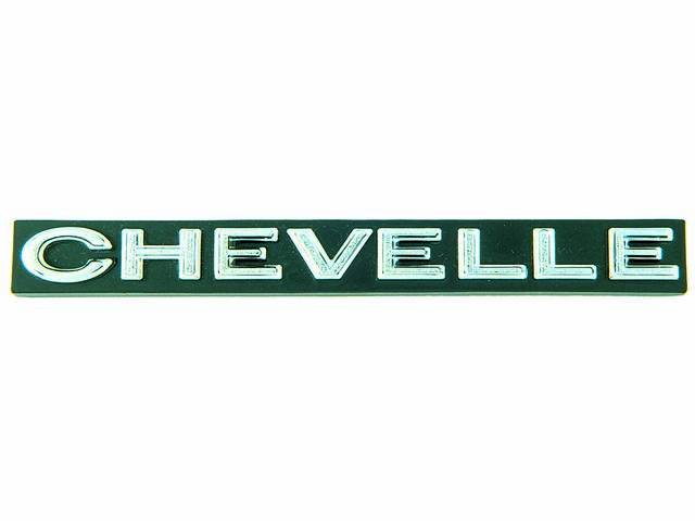 EMBLEM, Grille, *Chevelle*, Incl attaching hardware, US-made OE Correct Repro
