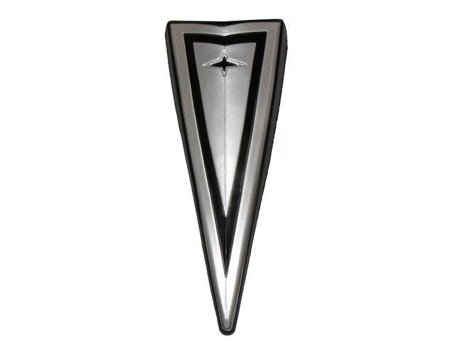 Bumper / Nose Emblem, *Arrowhead*, Concours Correct (Rubber construction) Reproduction