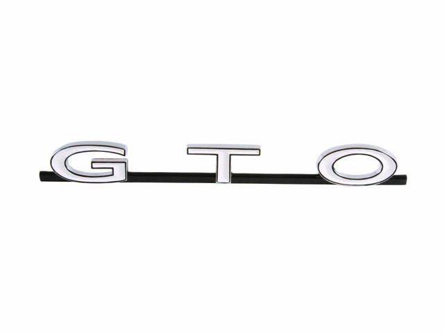 PLATE / EMBLEM, Grille, *G.T.O.*, Repro