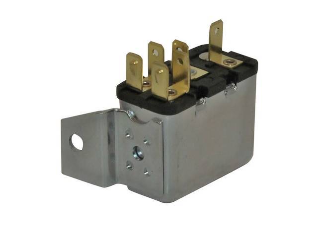 Power Seat Adjuster Motor Relay, 4 or 6 way, Reproduction for (64-76)