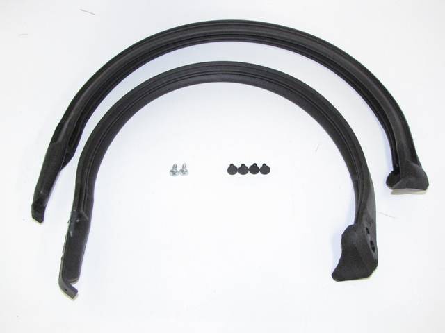 WEATHERSTRIP SET, Windshield Pillar, incl molded ends, Repro  ** Limited Lifetime Warranty, see incl card for details **