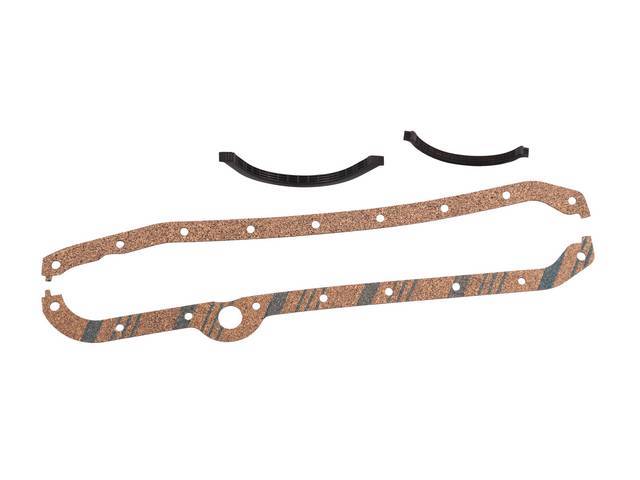 Oil Pan Gasket Set, Fel Pro, Blue Stripe Cork-Rubber reproduction