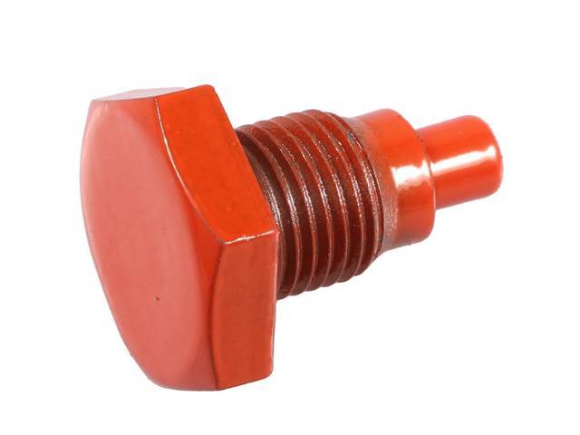 Orange Magnetic 1/2 Inch-20 Oil Pan Drain Plug, reproduction
