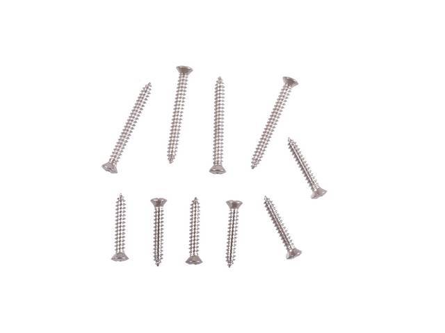 Headliner Front & Rear Trim Fastener Kit, Sail Panels, 10-pieces, OE Correct AMK Products reproduction for (74-76)