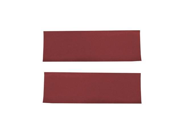 Premium Quarter Pillar / Sail Pillar Trim Panel Set, Red, Tier Grain, Legendary Reproduction for (1966)