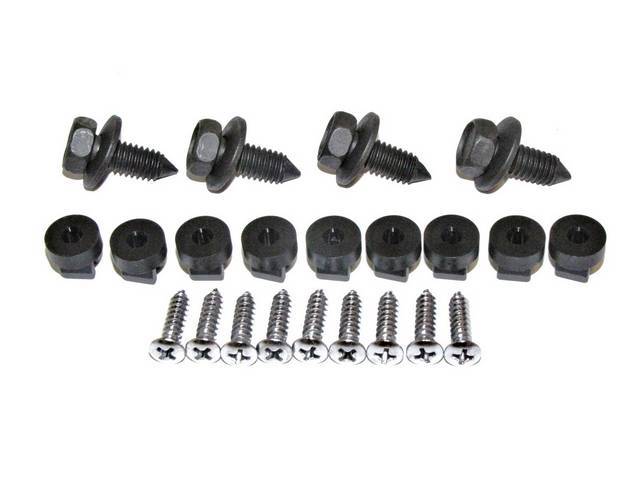 Dash / Instrument Panel Pad Fastener Kit, 22-pc, includes screws and nuts for (66-67)