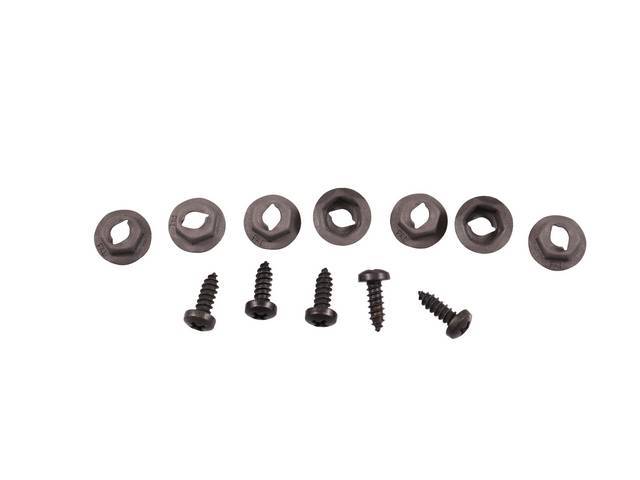 Dash / Instrument Panel Pad Fastener Kit, 12-pc includes screws and stamped nuts for (68-69)