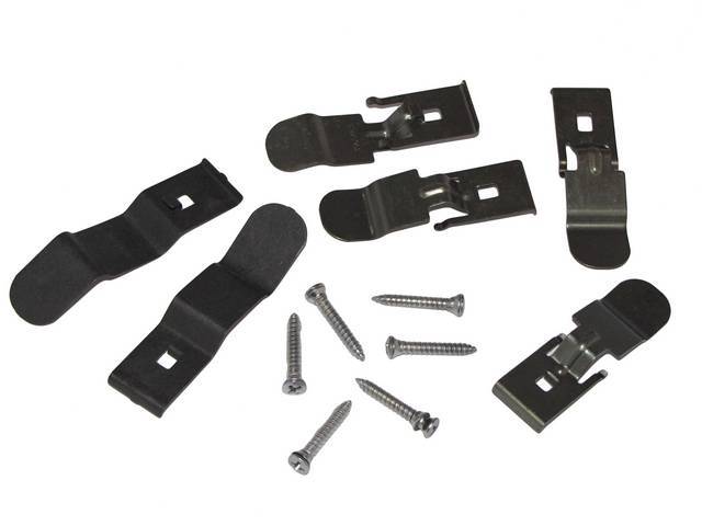 Dash / Instrument Panel Pad Fastener Kit, 12-pc includes screws and retaining clips for (70-72)